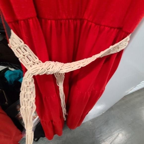 Faded Glory Maxi tank top dress with belt XL 16-18 - Picture 3 of 4